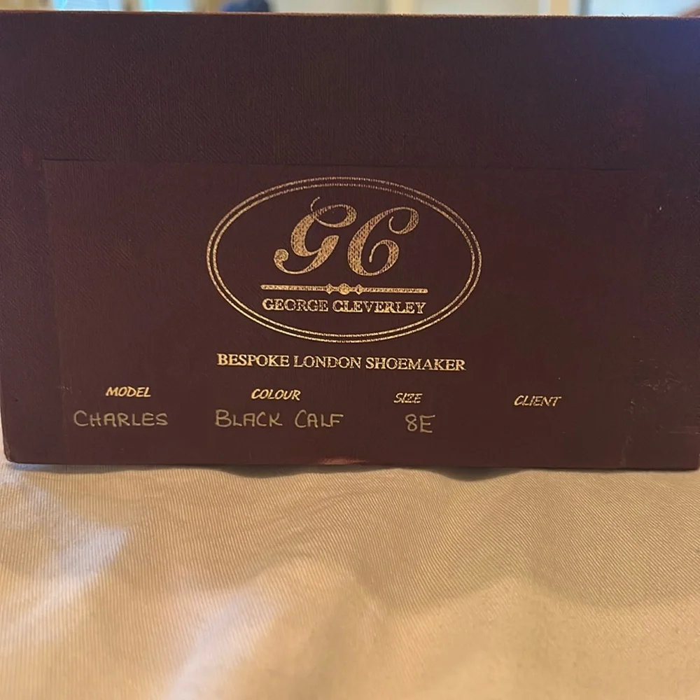 Never worn ultra-luxury calfskin George Cleverley 